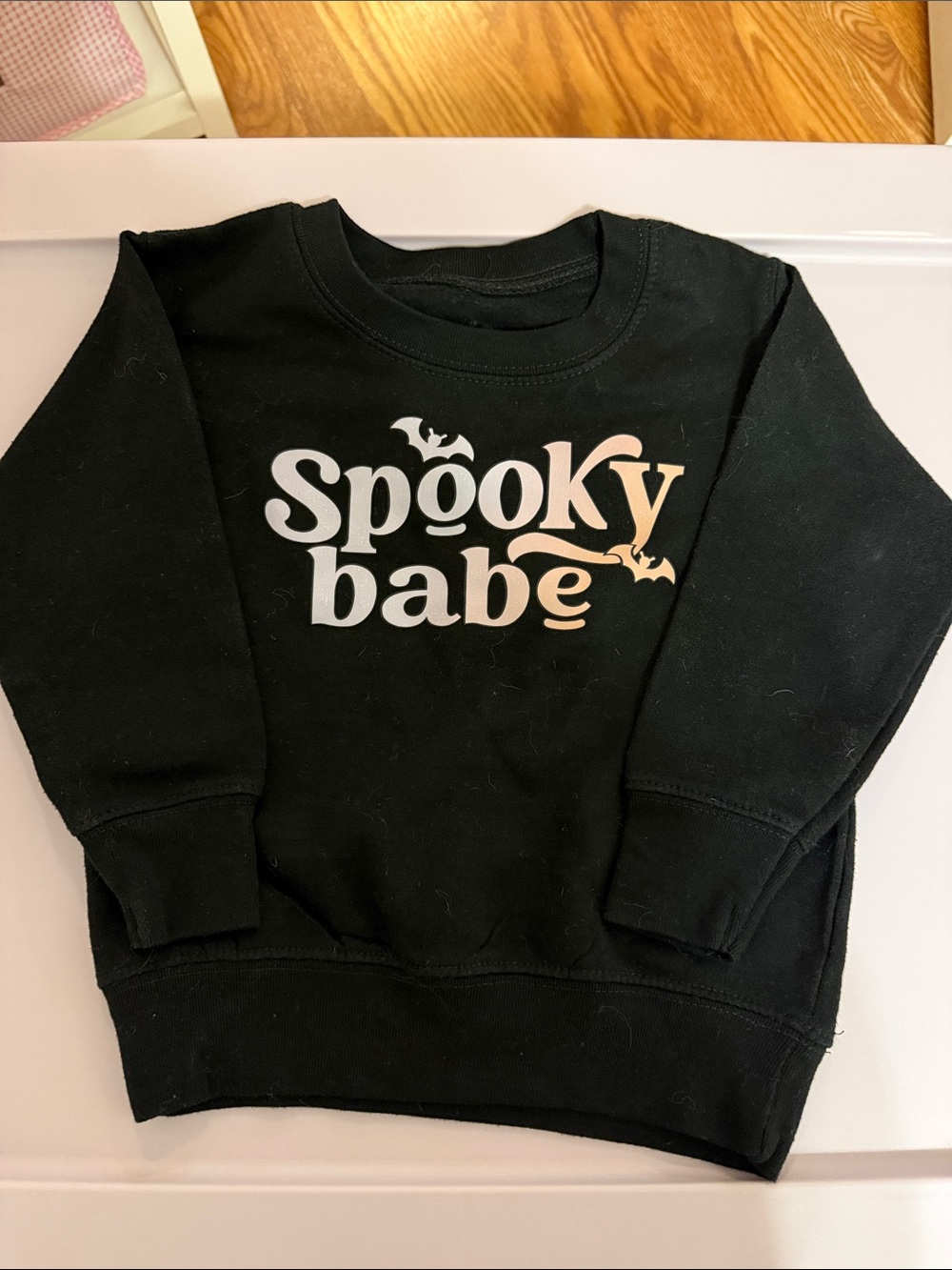 Kids Black 'Spooky Babe' Graphic Sweatshirt